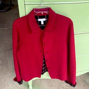 CharterClub Red Wool Jacket